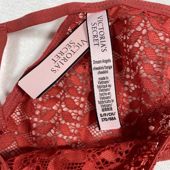 Victoria's Secret Woman's Dream Angels Cheekini/Tanga Eyelet Pantie Sz S - Picture 4 of 6